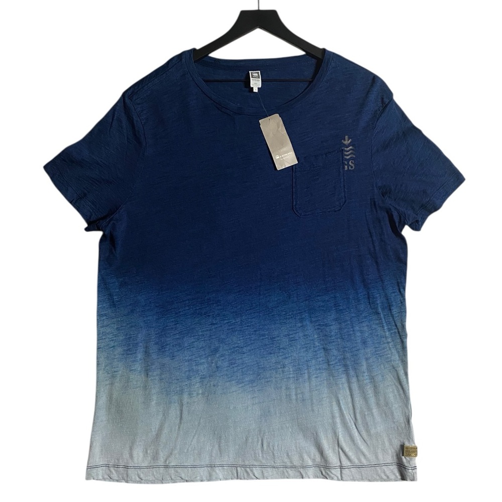 NWT Men’s G-Star Raw Galley Indigo Dipped T-Shirt
